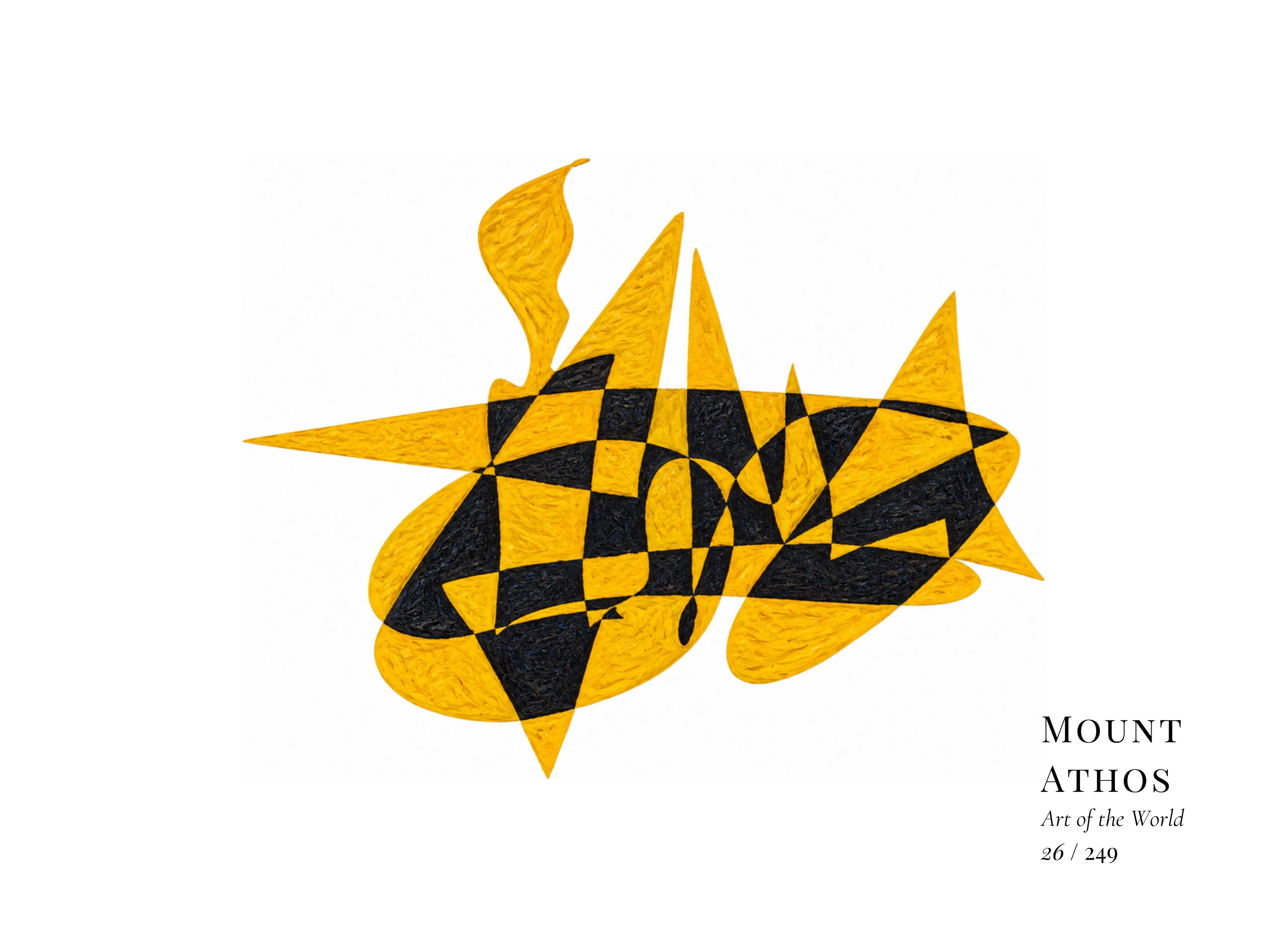 Œuvre sur Mont Athos par Gheorghe Virtosu, issue de la série Art of the World
