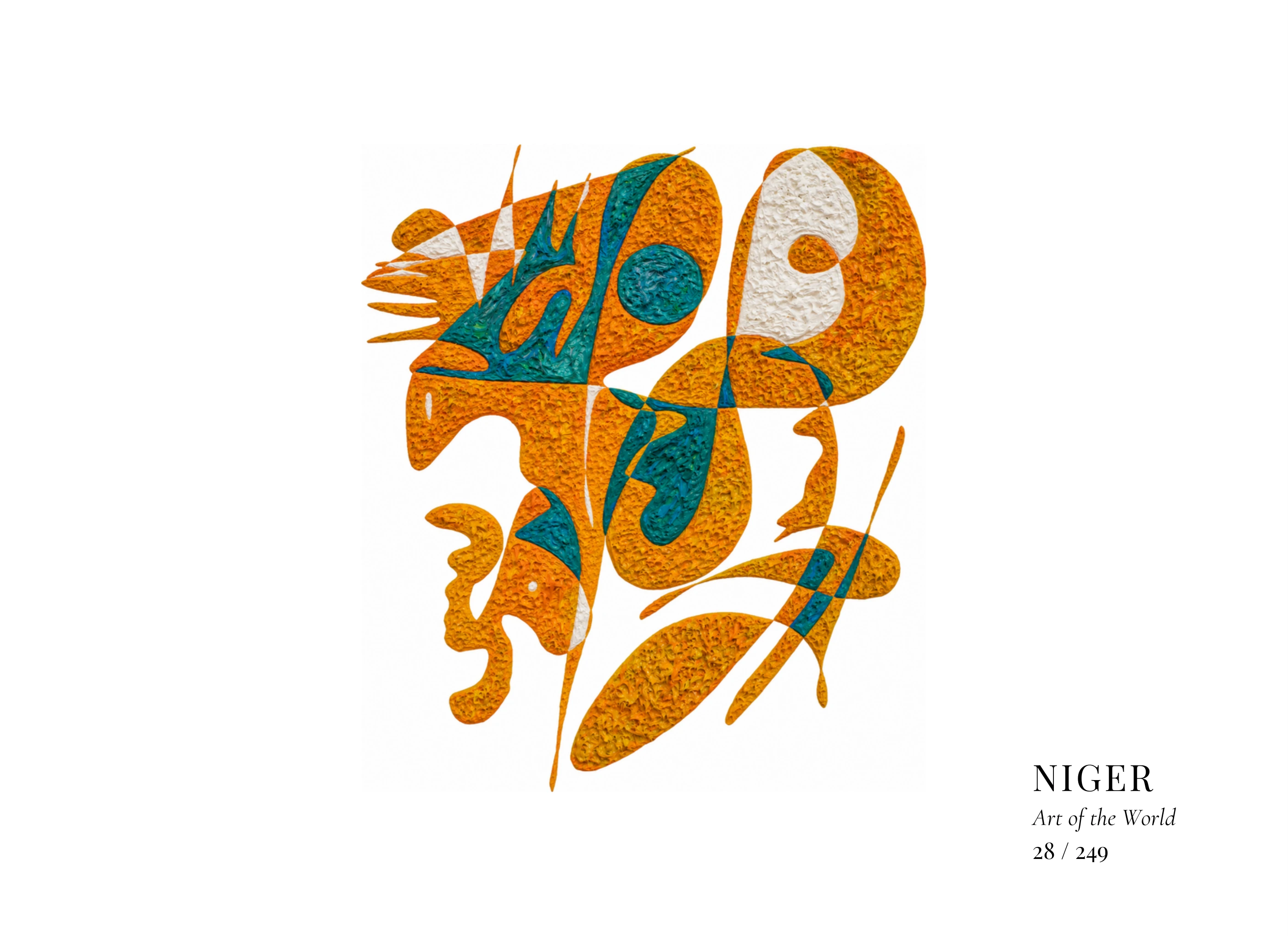 Œuvre sur Niger par Gheorghe Virtosu, issue de la série Art of the World