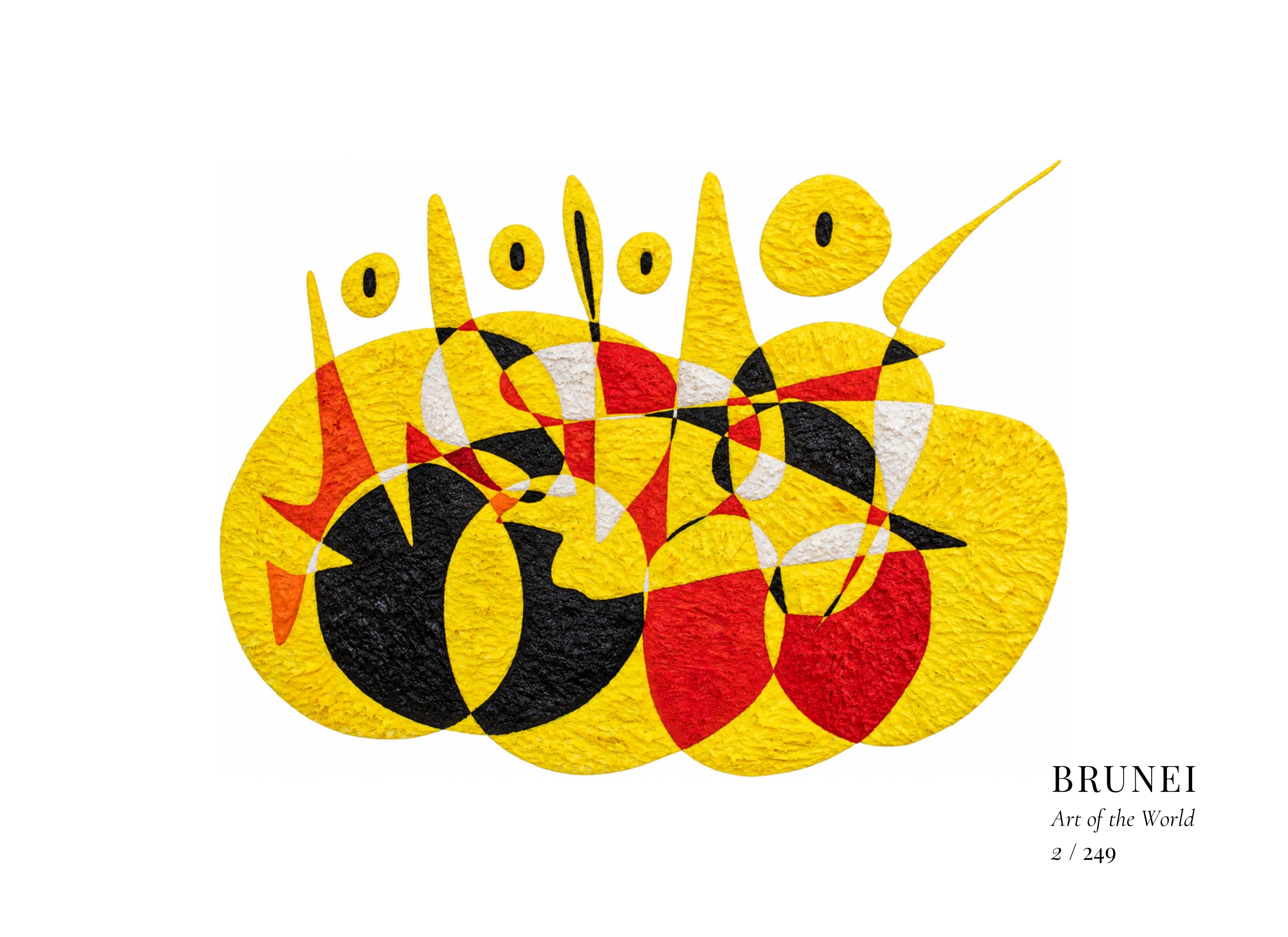 Œuvre sur Brunei par Gheorghe Virtosu, issue de la série Art of the World