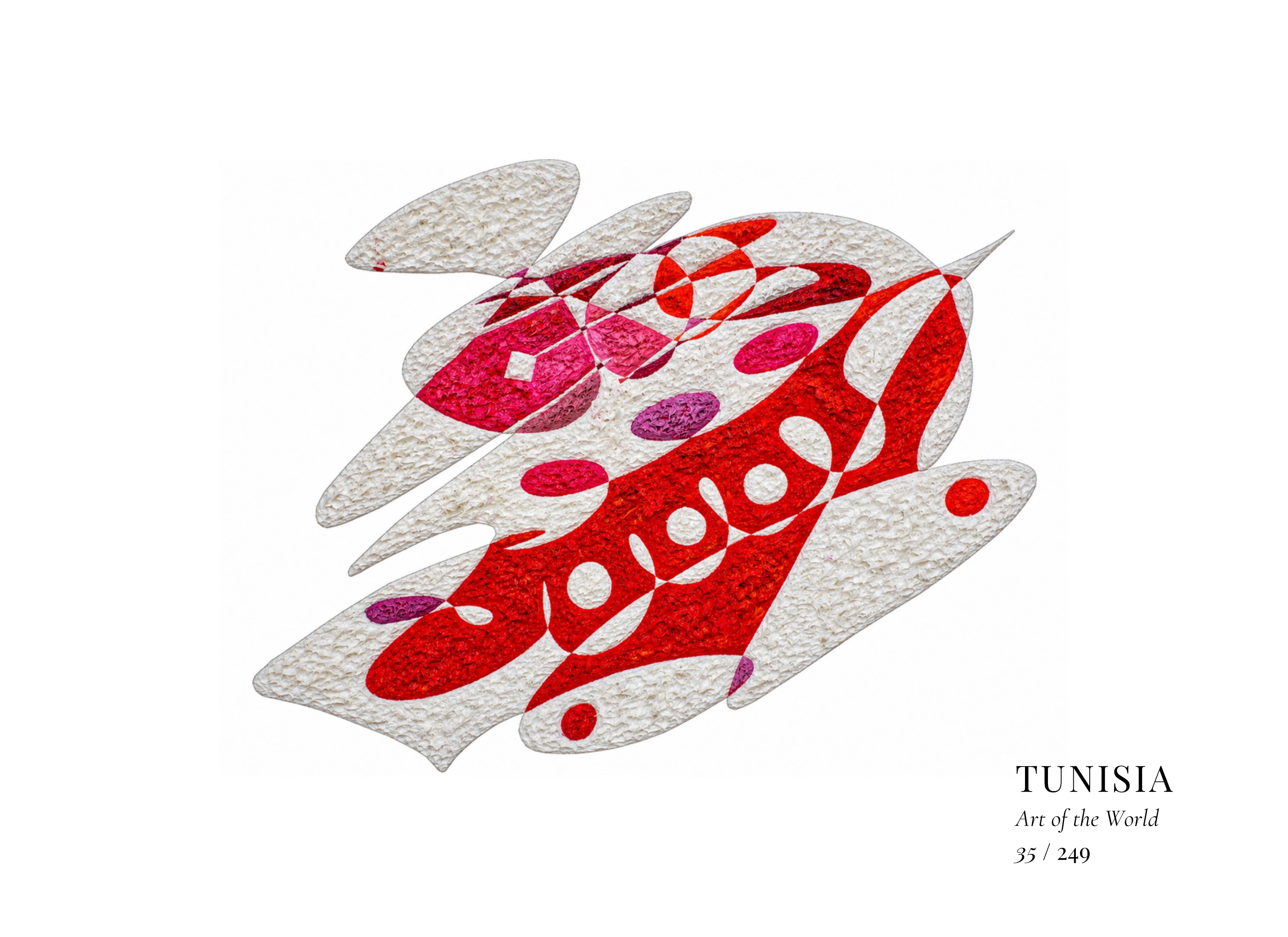 Œuvre sur Tunisie par Gheorghe Virtosu, issue de la série Art of the World
