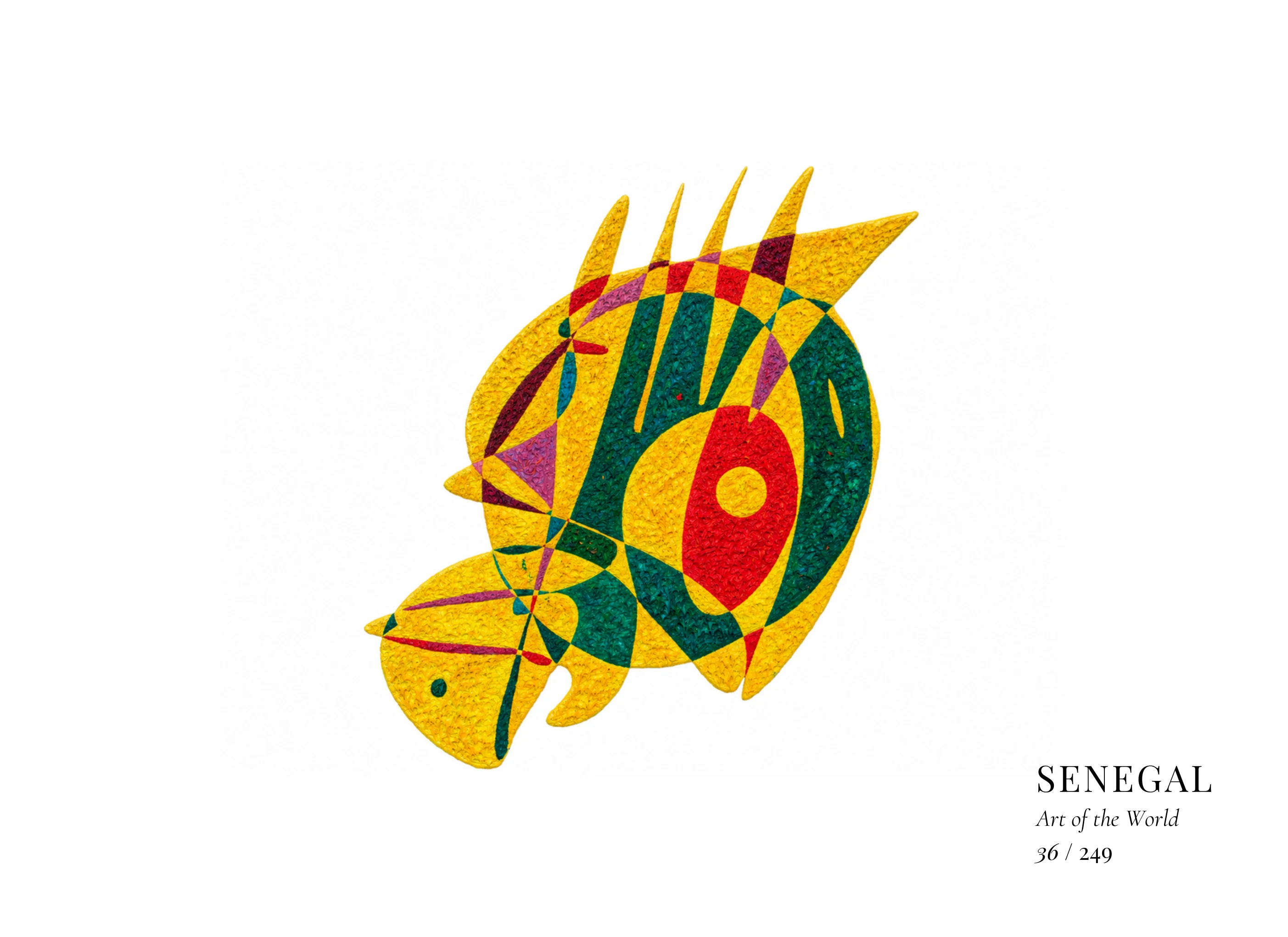 Œuvre sur Sénégal par Gheorghe Virtosu, issue de la série Art of the World