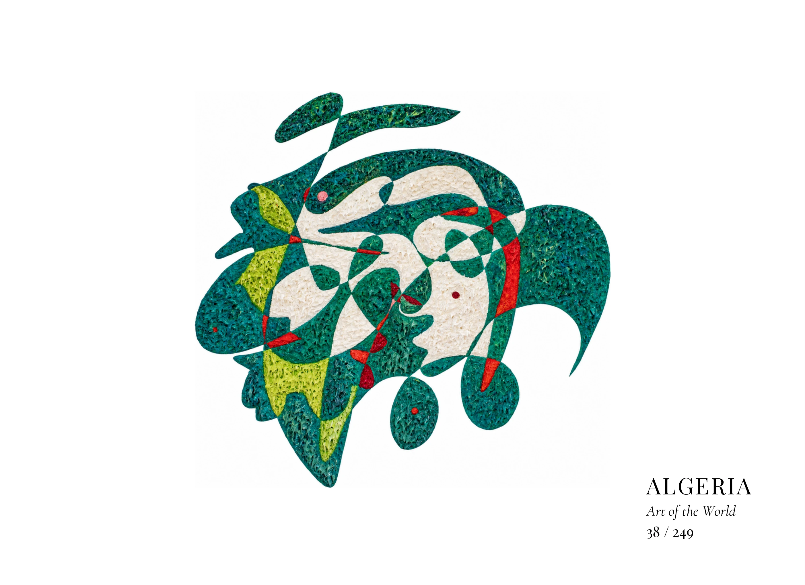 Œuvre sur Algérie par Gheorghe Virtosu, issue de la série Art of the World
