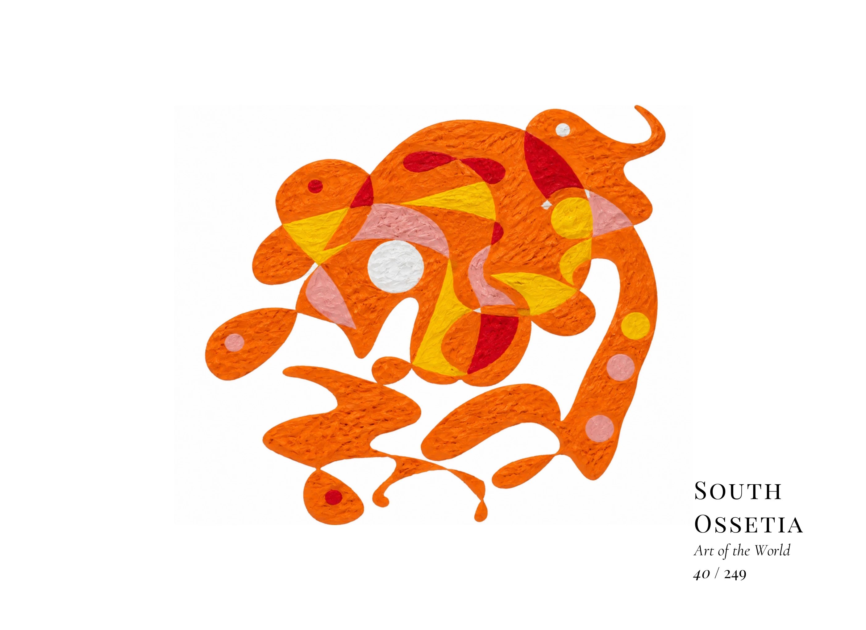 Œuvre sur Ossétie du Sud par Gheorghe Virtosu, issue de la série Art of the World