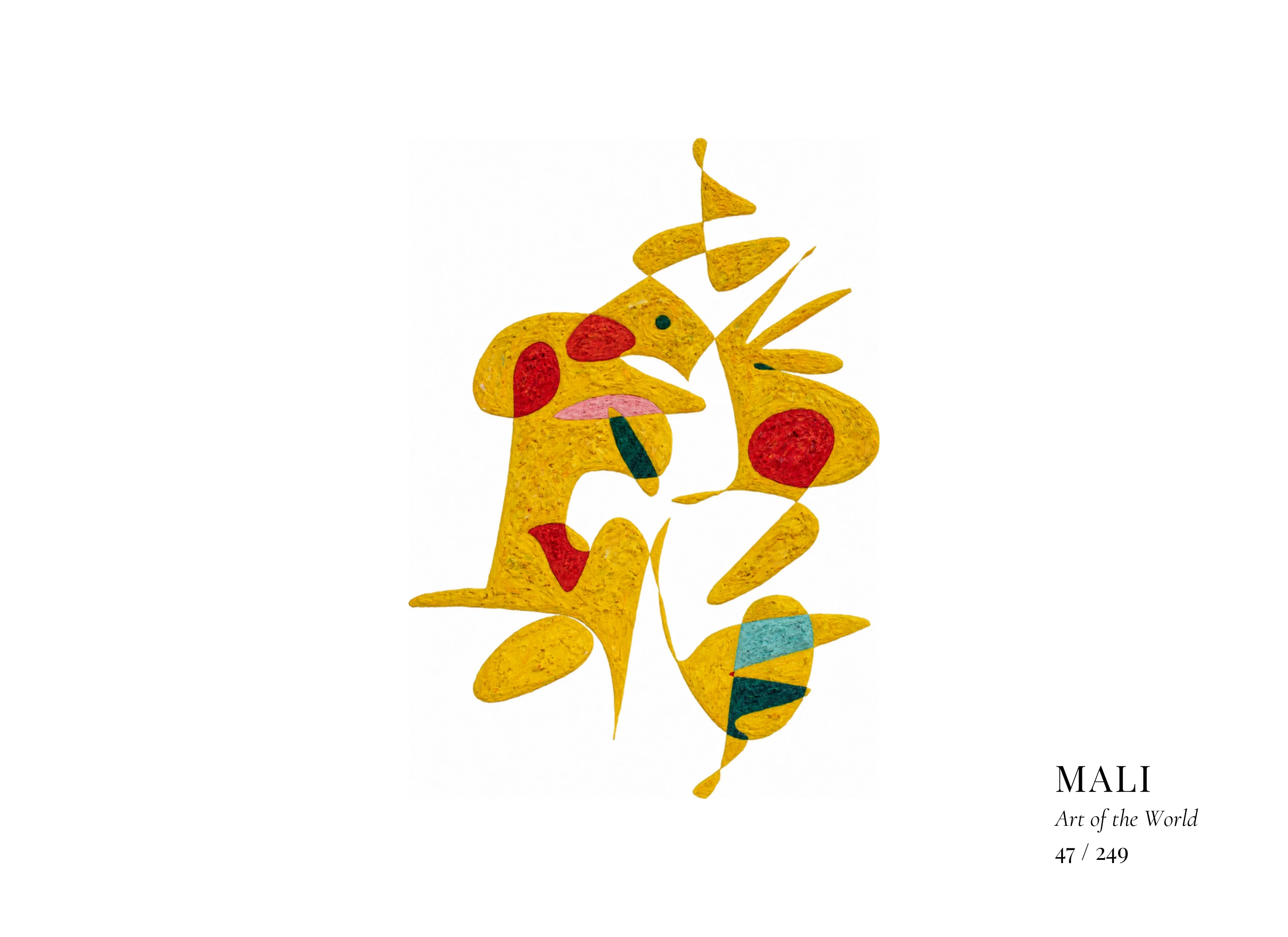 Œuvre sur Mali par Gheorghe Virtosu, issue de la série Art of the World