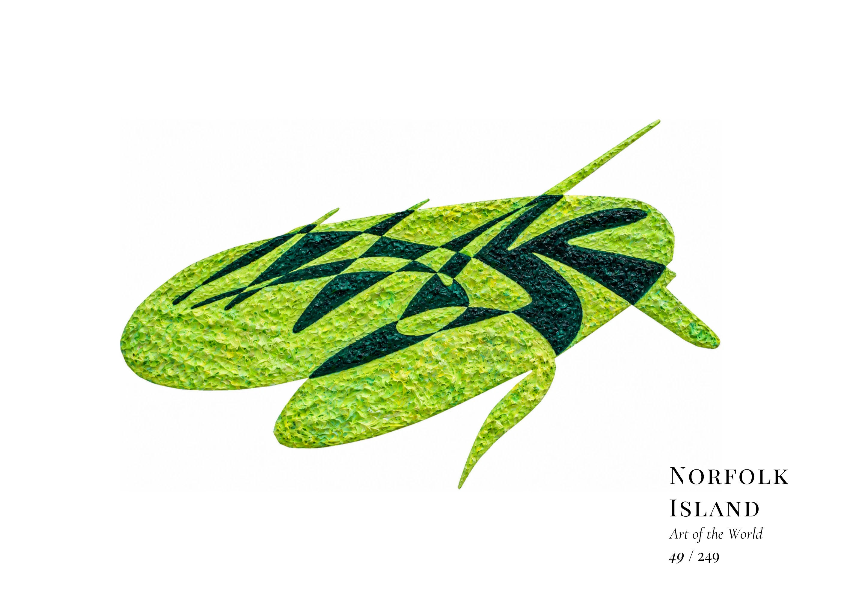 Œuvre sur Île Norfolk par Gheorghe Virtosu, issue de la série Art of the World
