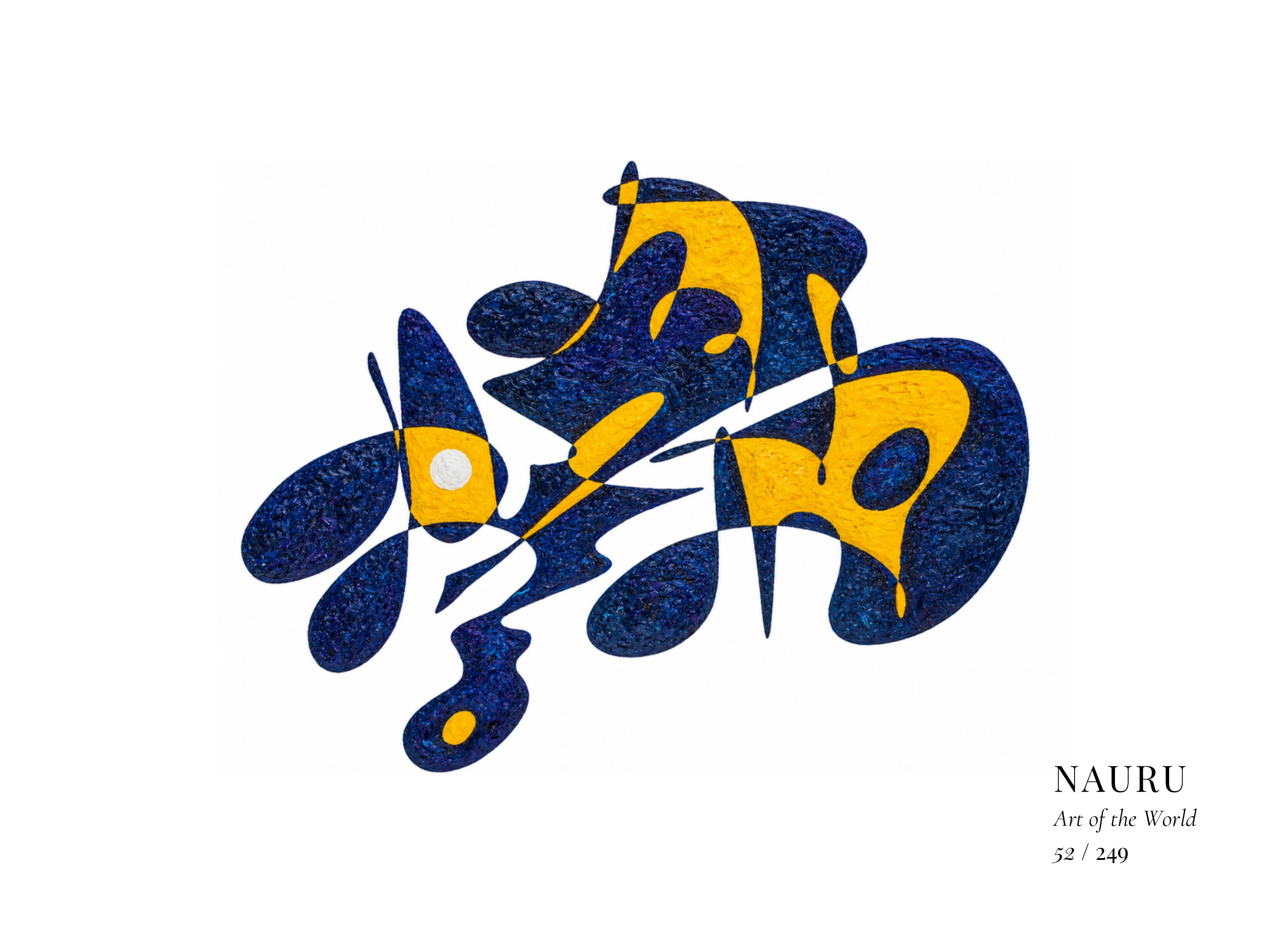 Œuvre sur Nauru par Gheorghe Virtosu, issue de la série Art of the World