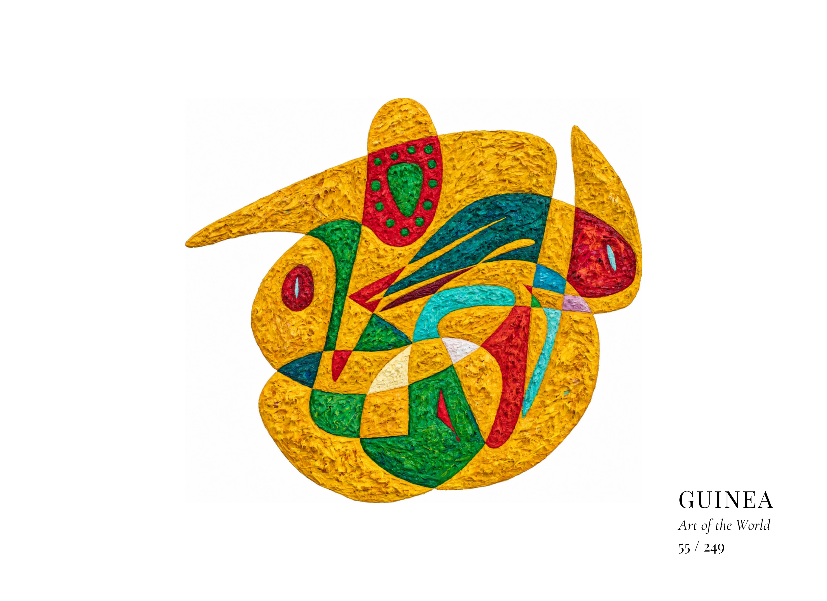 Œuvre sur Guinée par Gheorghe Virtosu, issue de la série Art of the World