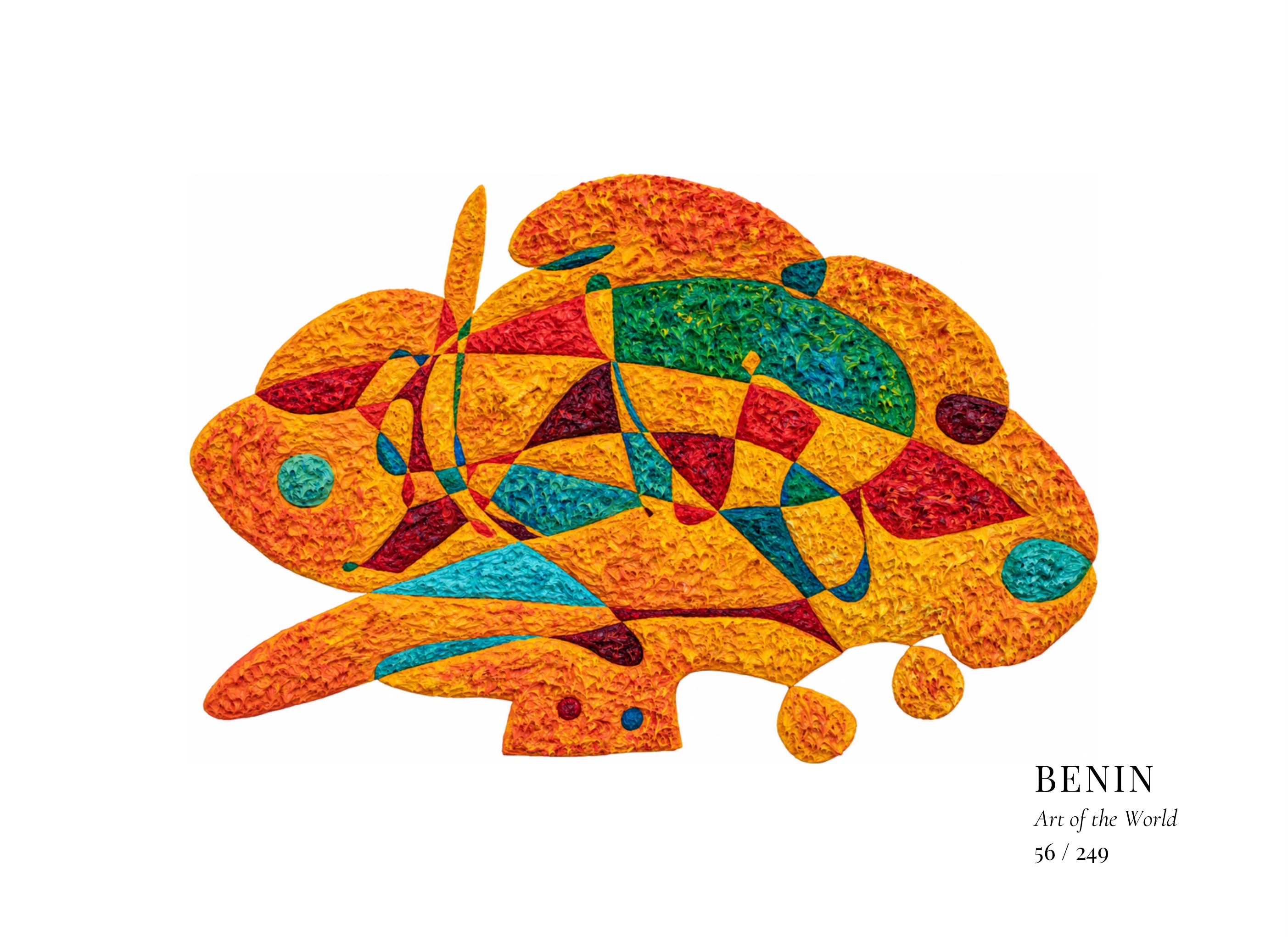 Œuvre sur Bénin par Gheorghe Virtosu, issue de la série Art of the World