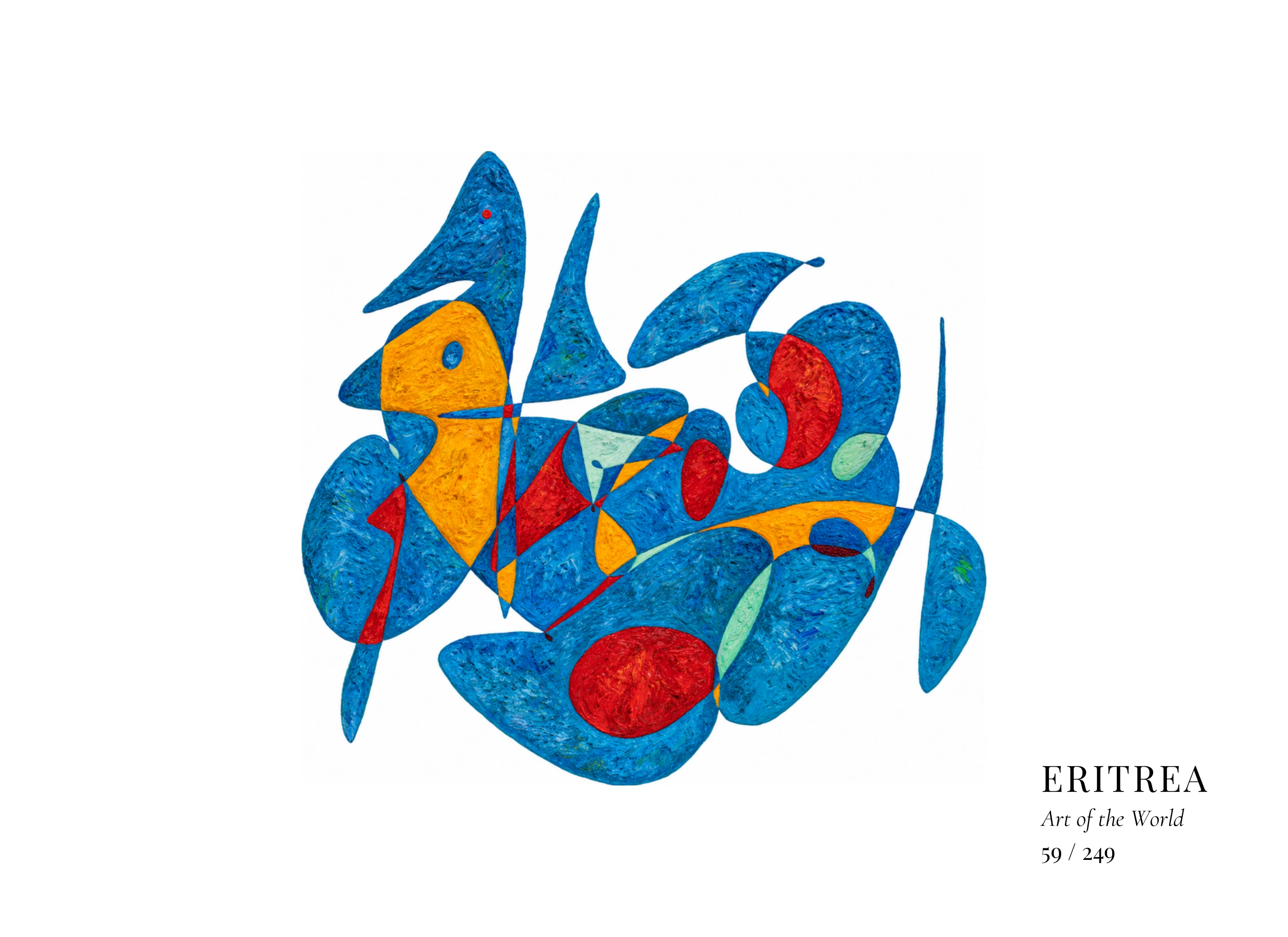 Œuvre sur Érythrée par Gheorghe Virtosu, issue de la série Art of the World