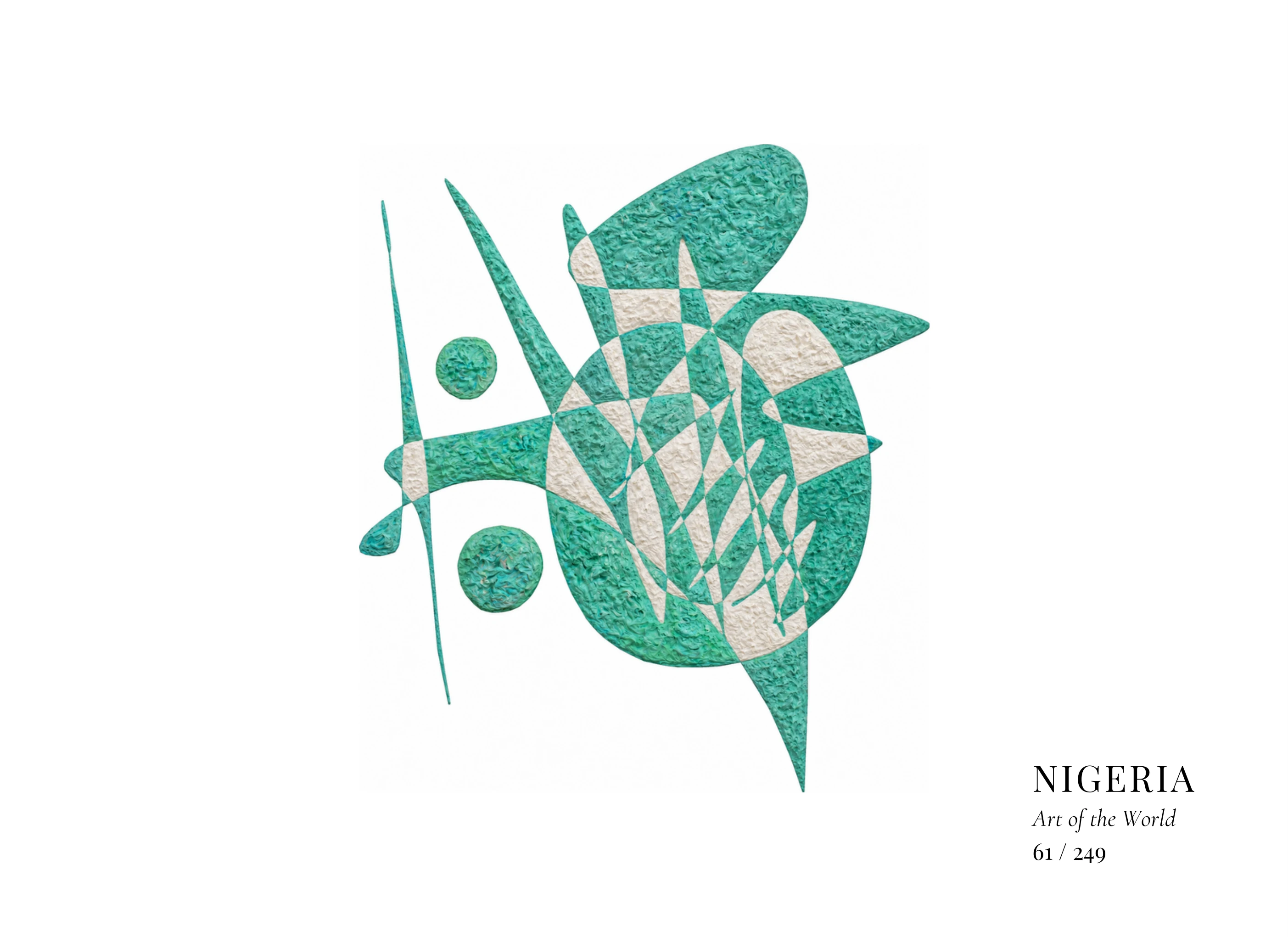 Œuvre sur Nigeria par Gheorghe Virtosu, issue de la série Art of the World