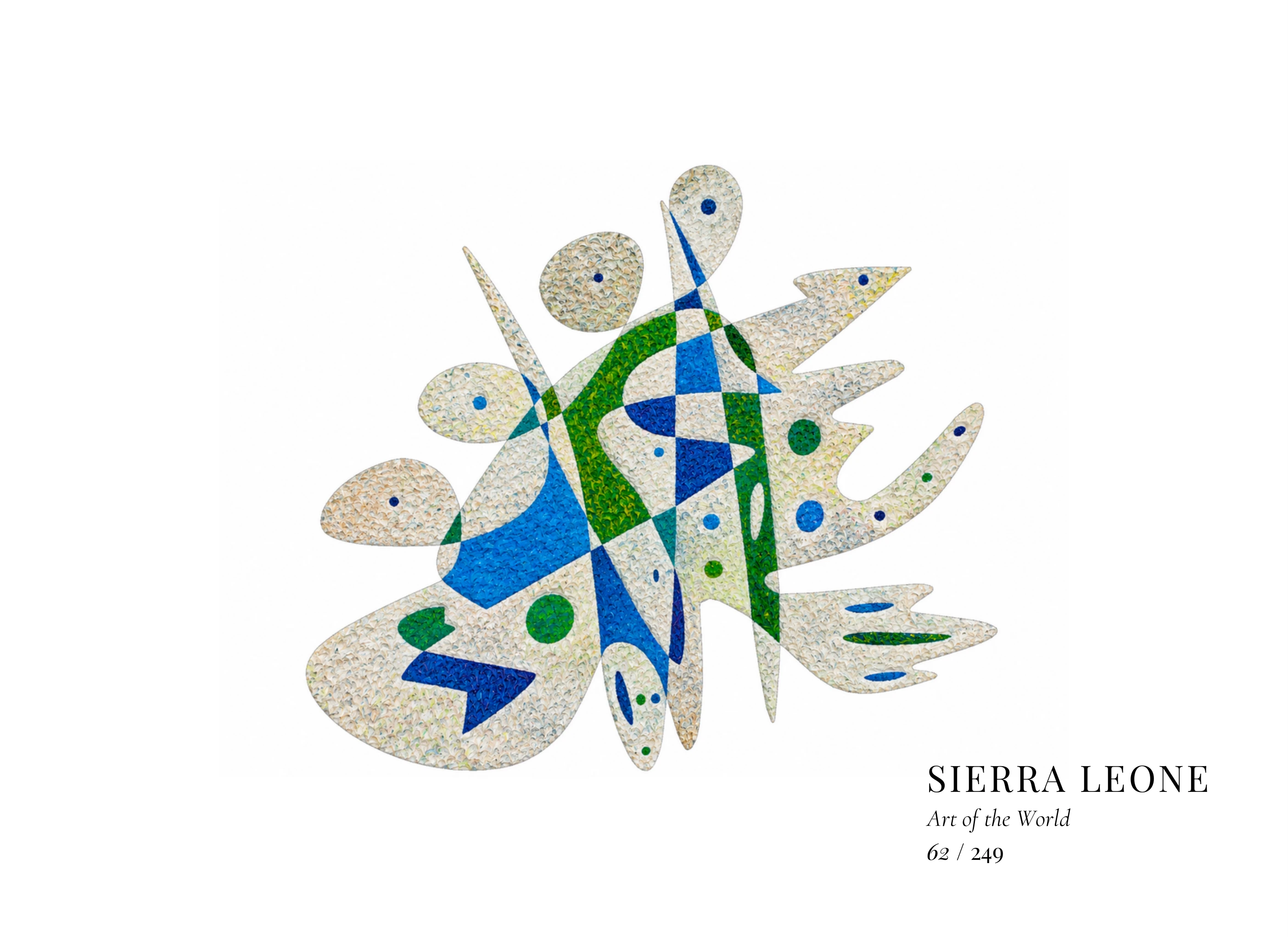 Œuvre sur Sierra Leone par Gheorghe Virtosu, issue de la série Art of the World