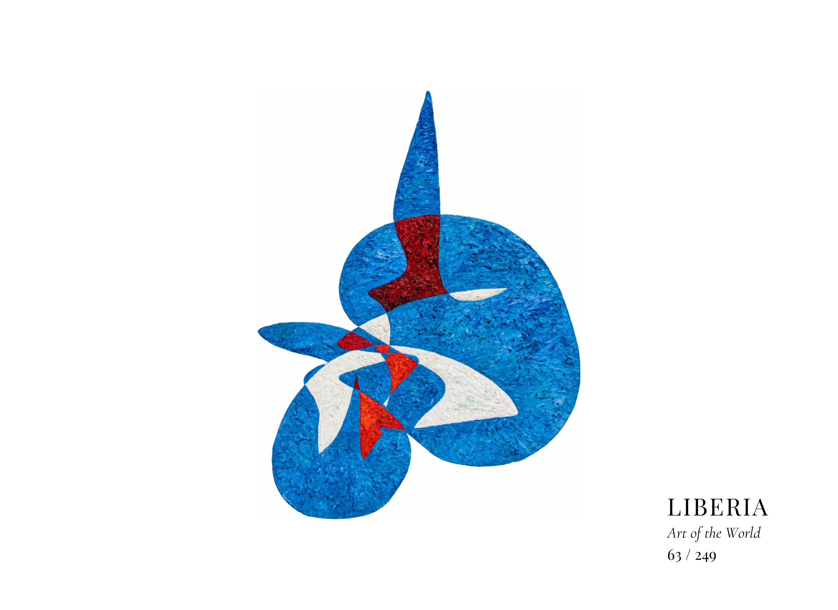Œuvre sur Liberia par Gheorghe Virtosu, issue de la série Art of the World