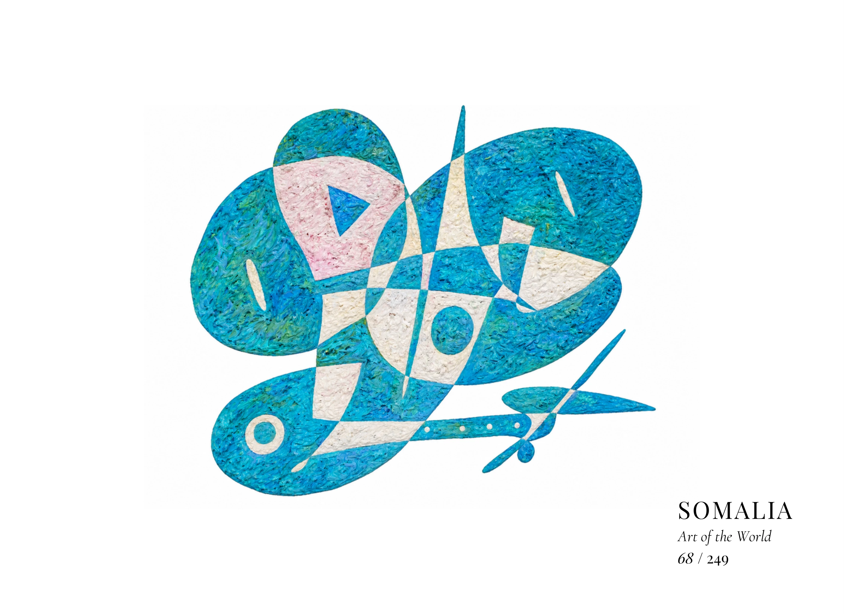 Œuvre sur Somalie par Gheorghe Virtosu, issue de la série Art of the World