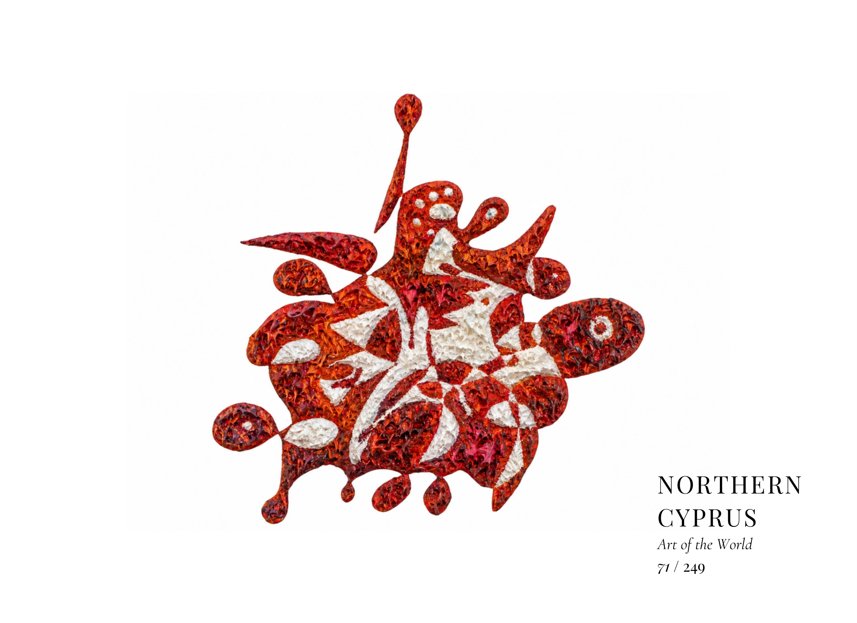 Œuvre sur Chypre du Nord par Gheorghe Virtosu, issue de la série Art of the World