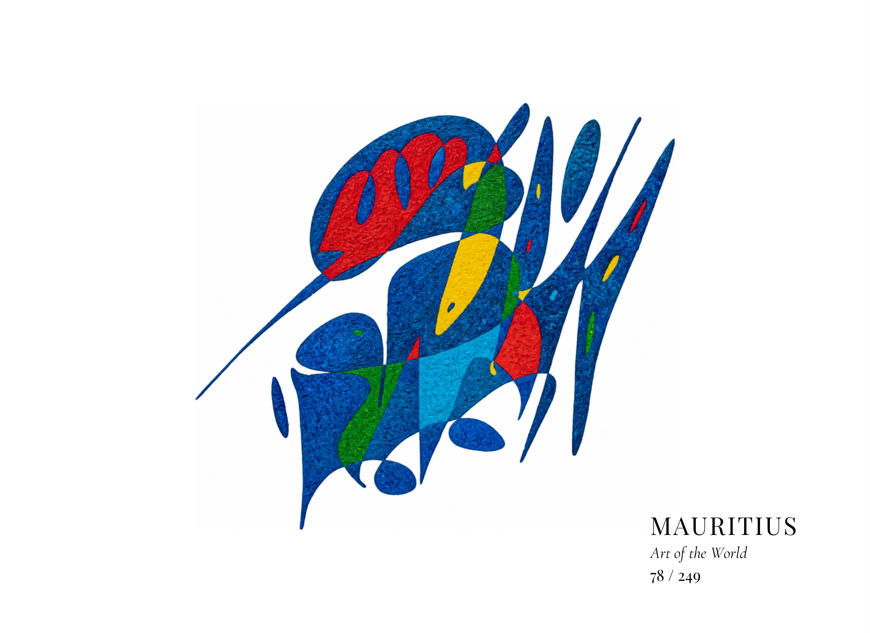 Œuvre sur Maurice par Gheorghe Virtosu, issue de la série Art of the World