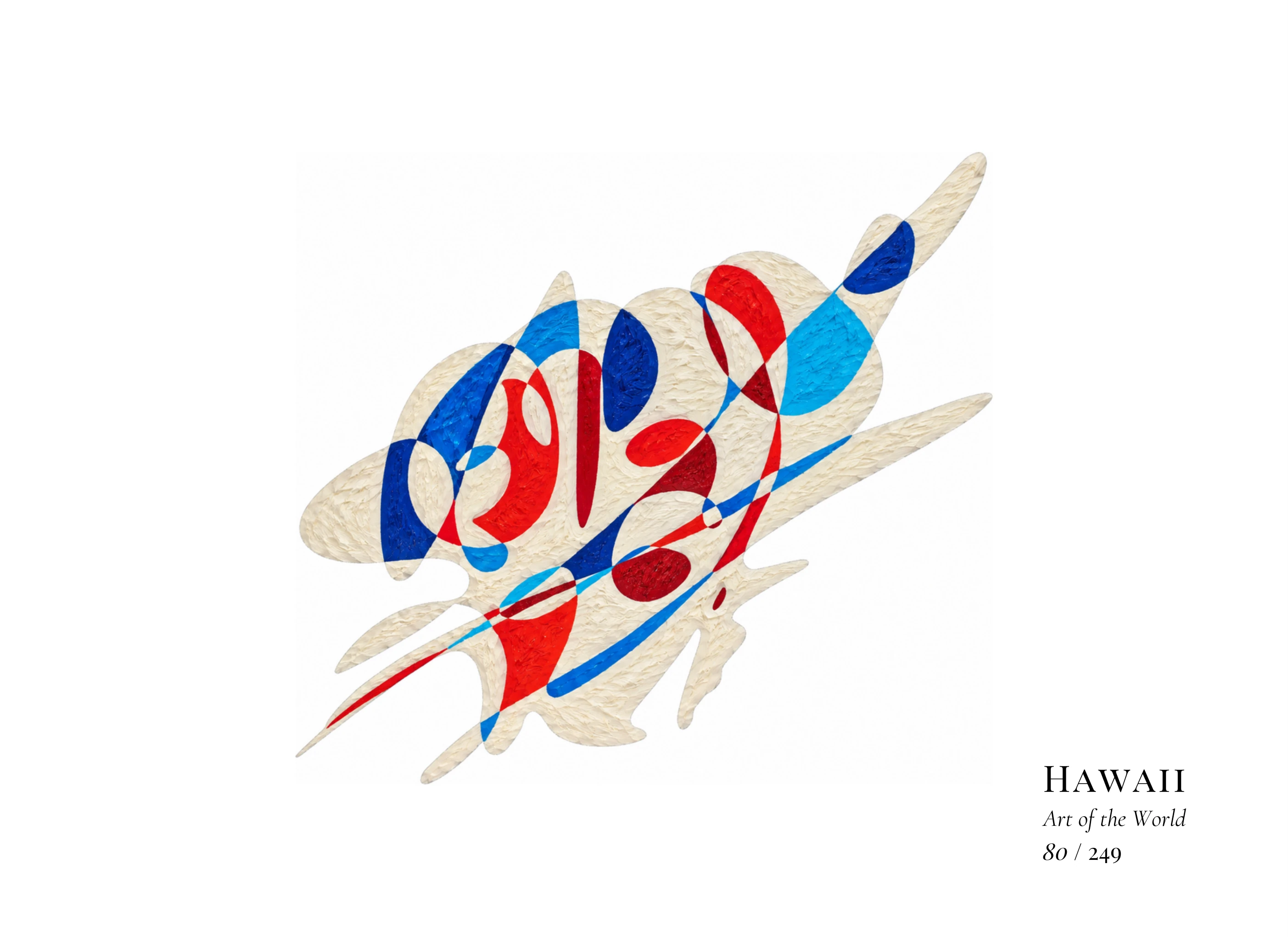Œuvre sur Hawaï par Gheorghe Virtosu, issue de la série Art of the World
