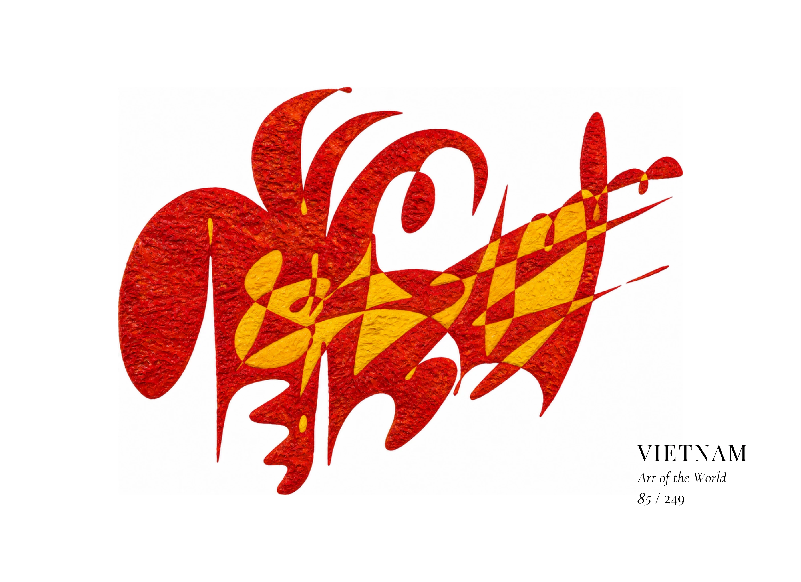 Œuvre sur Viêt Nam par Gheorghe Virtosu, issue de la série Art of the World