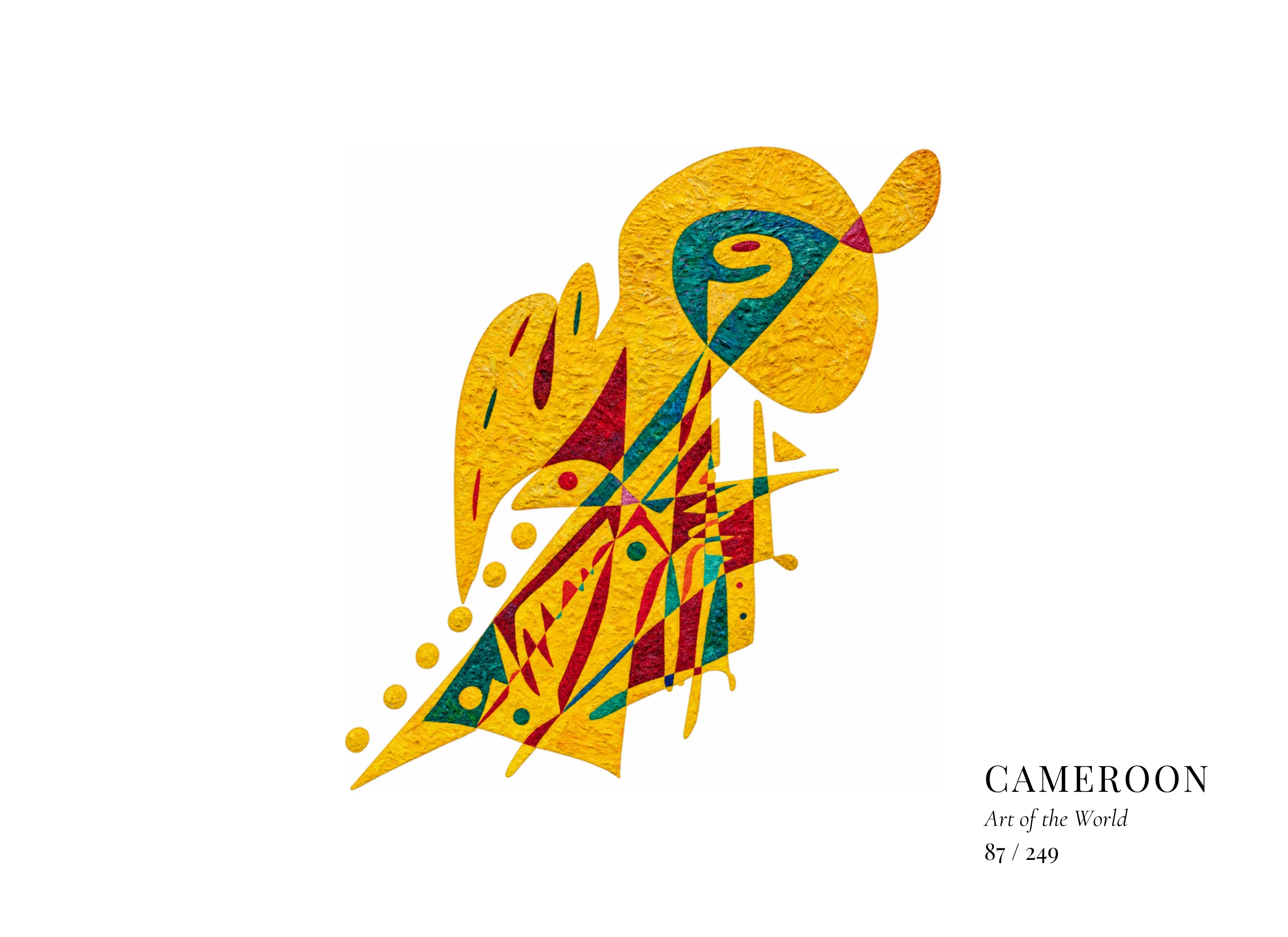 Œuvre sur Cameroun par Gheorghe Virtosu, issue de la série Art of the World