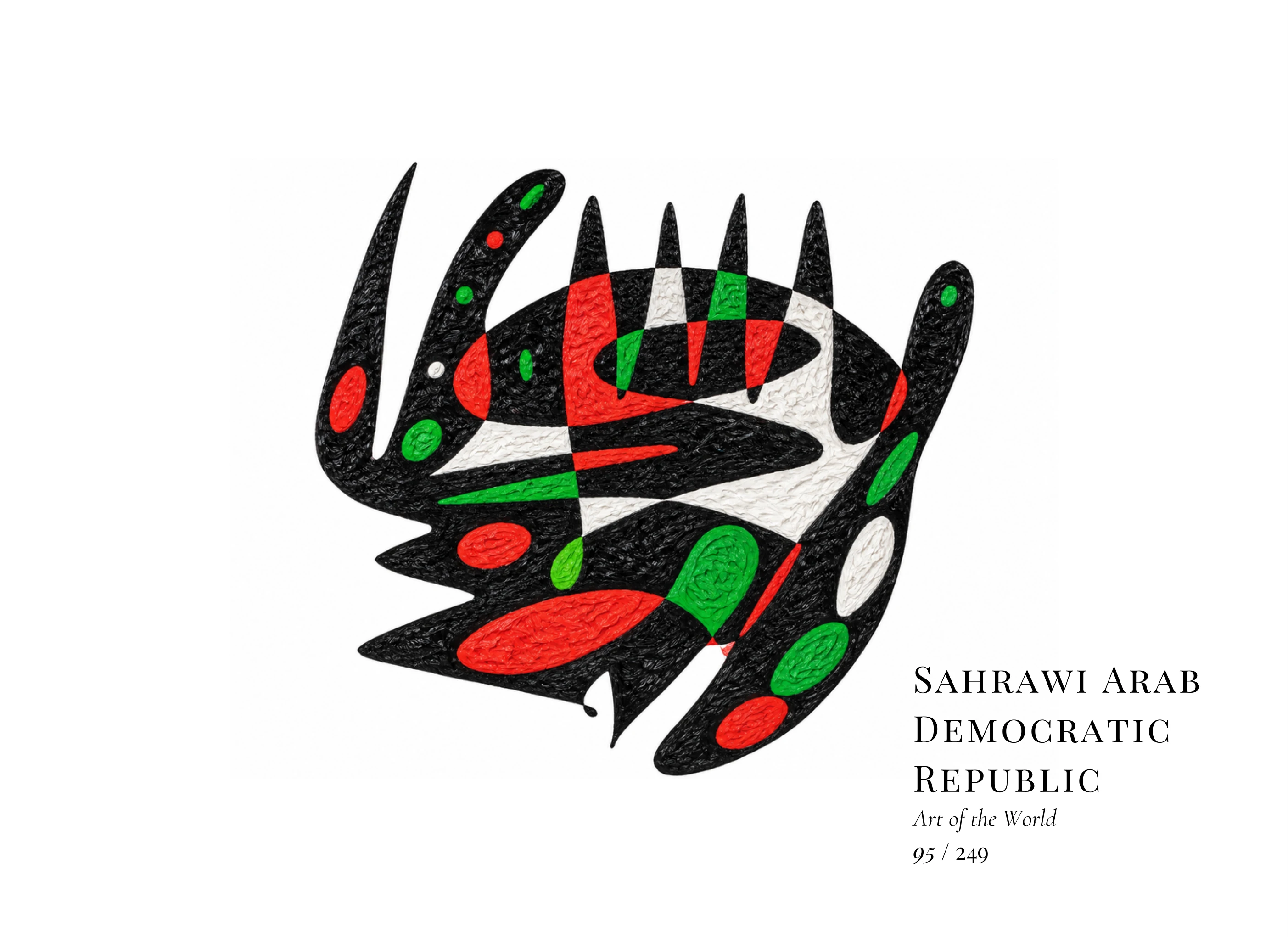 Œuvre sur République arabe sahraouie démocratique par Gheorghe Virtosu, issue de la série Art of the World
