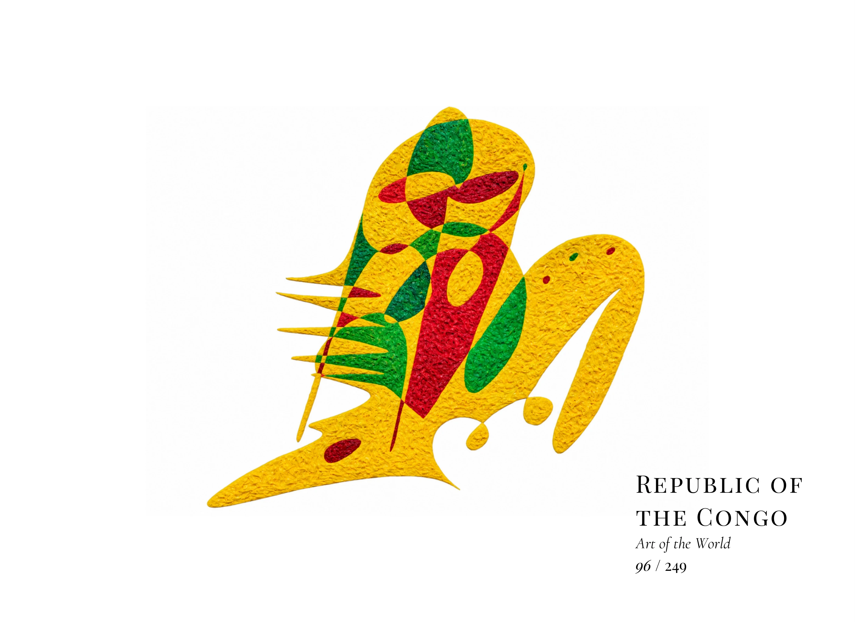 Œuvre sur République du Congo par Gheorghe Virtosu, issue de la série Art of the World