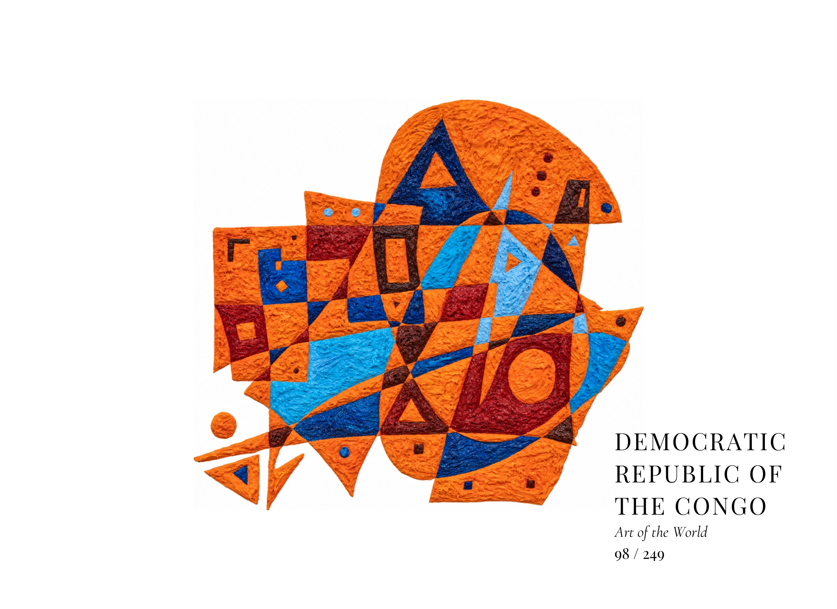 Œuvre sur République démocratique du Congo par Gheorghe Virtosu, issue de la série Art of the World