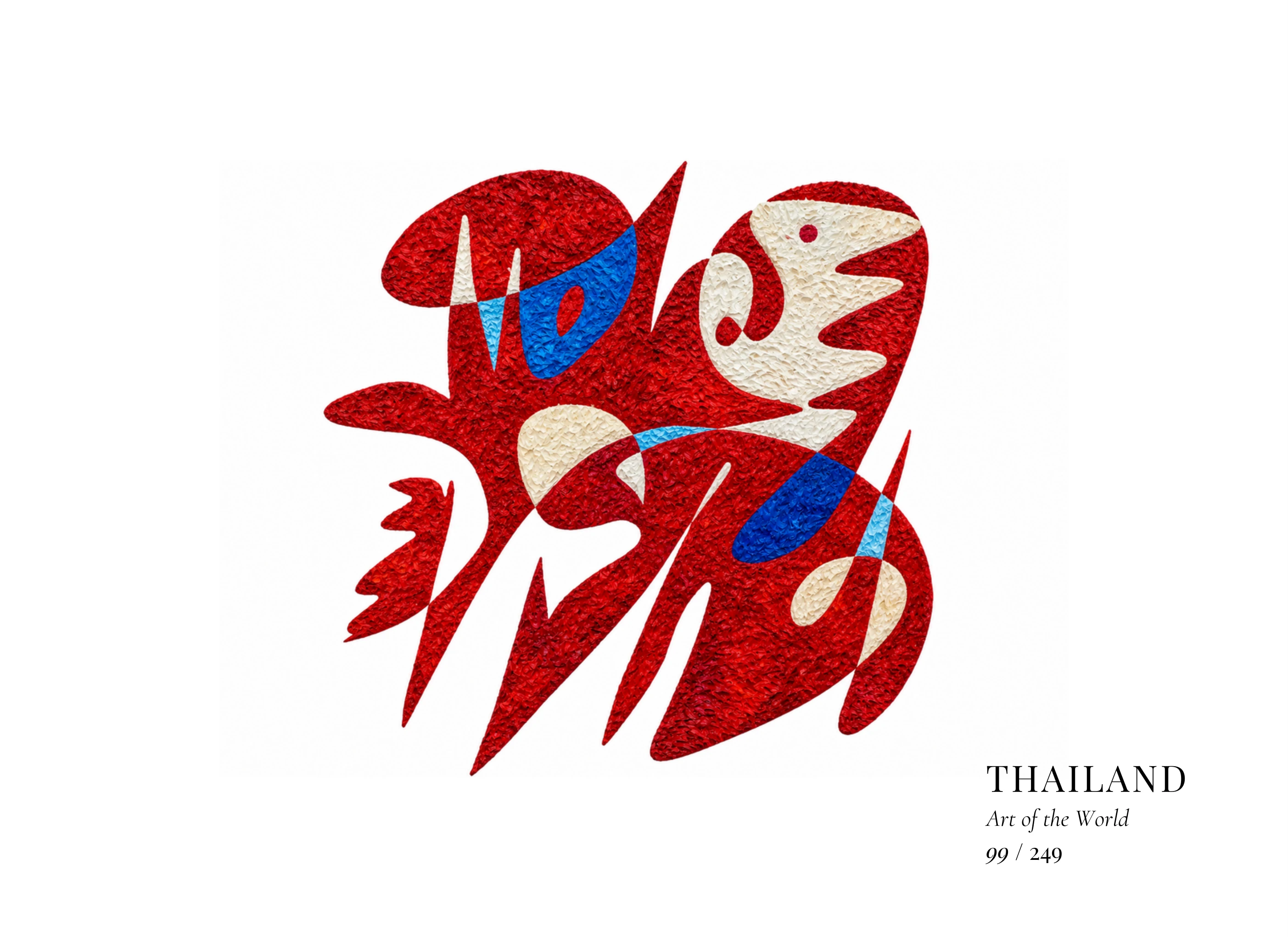 Œuvre sur Thaïlande par Gheorghe Virtosu, issue de la série Art of the World